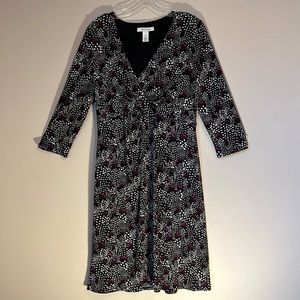 White House Black Market Ruched Dress, Size 10